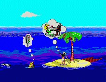 Johnny Castaway Screen Antics