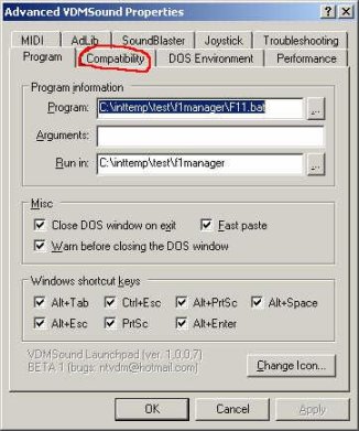 Advanced VDMSound Properties